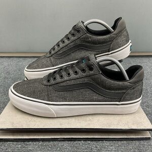 Vans Ward canvas Dark Gray/Black Teal Accents Lace Up Mens Size 10